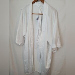 NWT White L Wedding Satin Robe Bride to Be